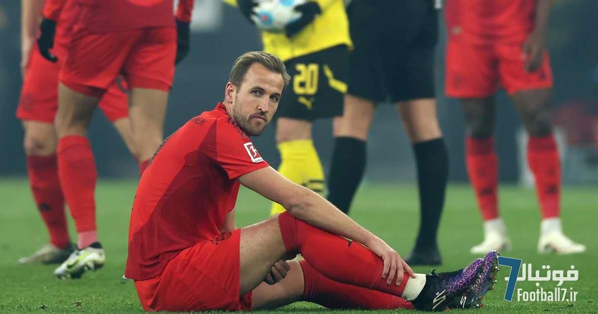 مدت زمان دوری هری کین از میادین به دلیل مصدومیت