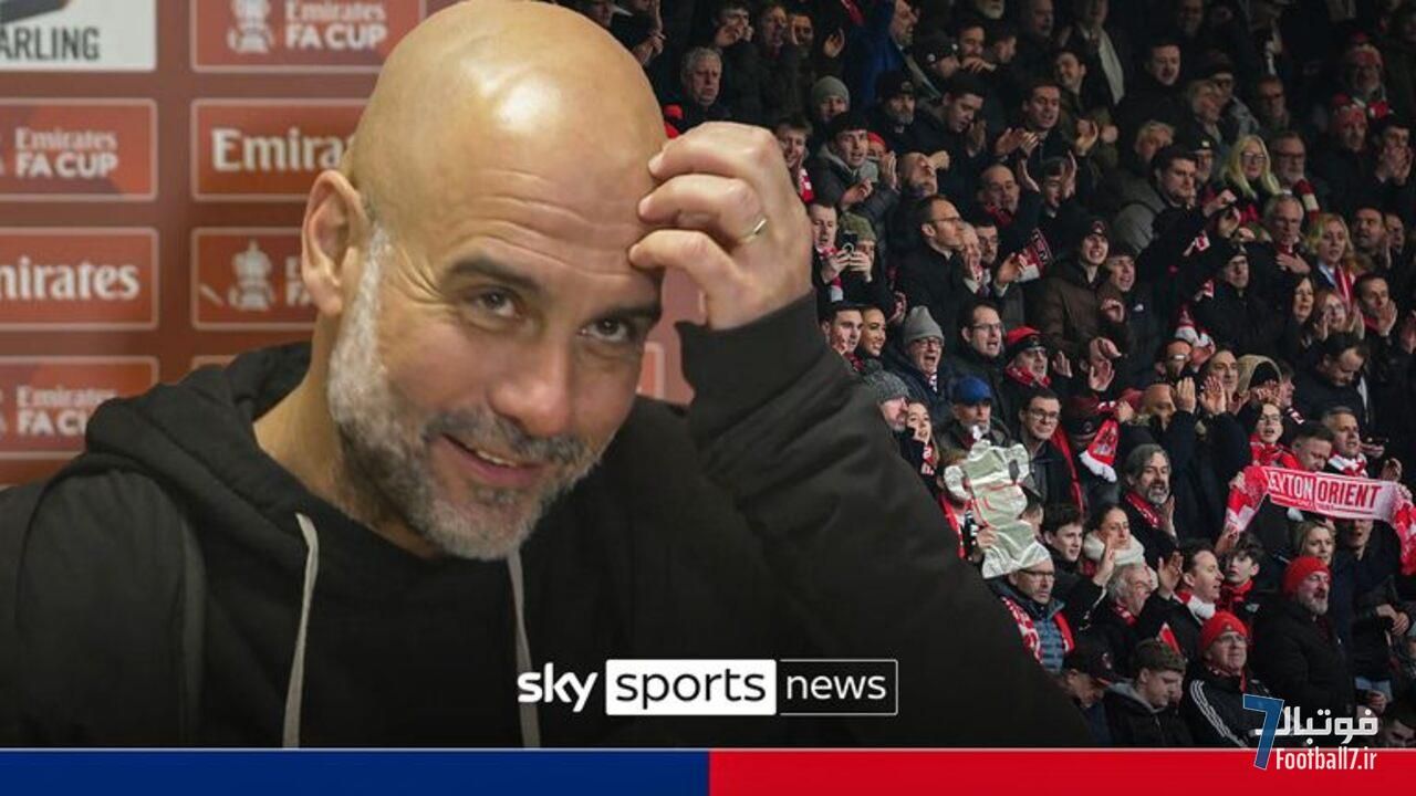 طعنه پپ به شعار تماشاگران لیتون: خدا را شکر که بردیم و حداقل فردا صبح اخراج نمی‌شوم!