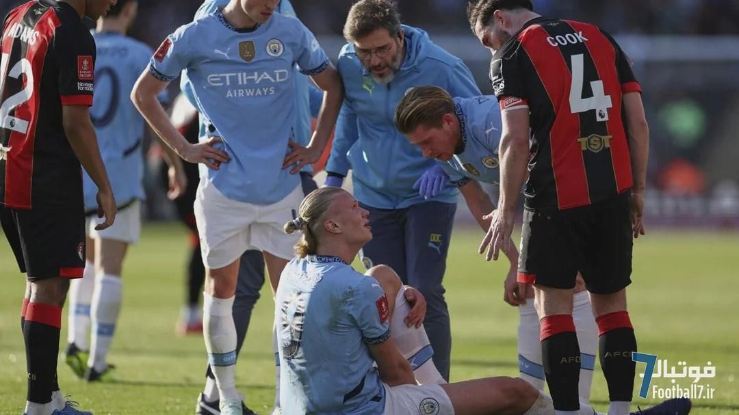 مصدومیت نگران‌کننده‌ی هالند مقابل بورنموث