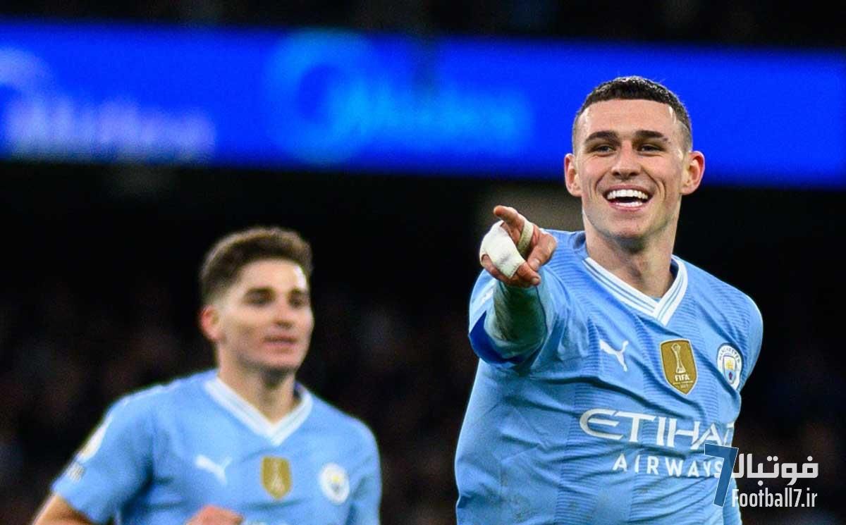 گزارش کوتاه  | خیز بلند فیل فودن برای شکستن رکورد رونالدو