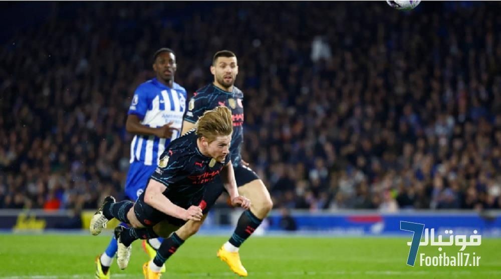 نکات آماری جالب از بازی برایتون-منچسترسیتی: از نخستین گل دی بروینه با ضربه سر تا 30 بازی شکست ناپذیری