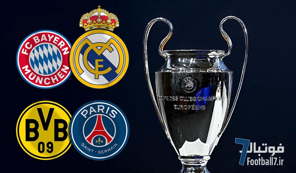 قطار لیگ قهرمانان اروپا به ایستگاه نیمه نهایی رسید! ؛ نگاه تمام فوتبال دوستان به وست فالن و آلیانزآرنا