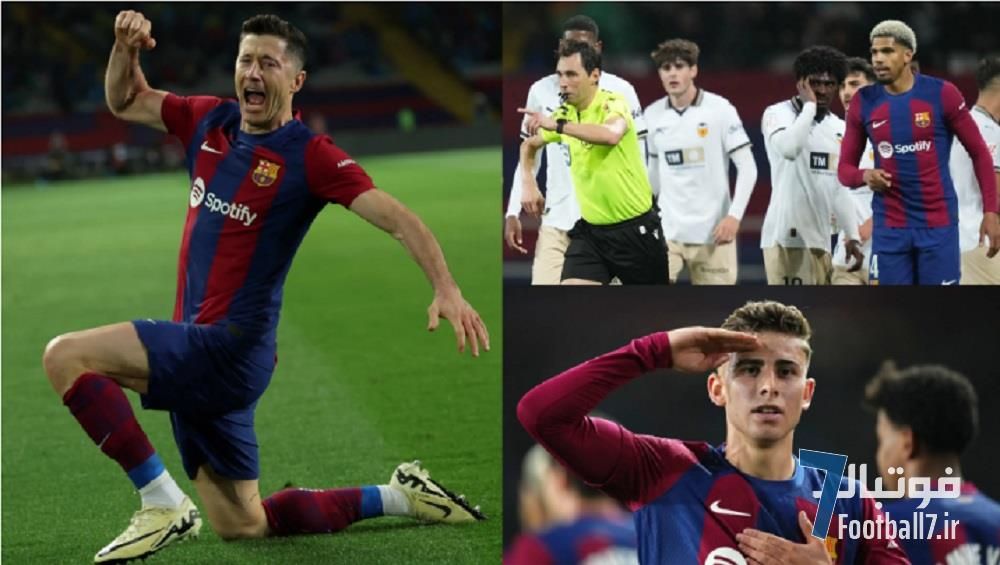 نکات آماری و حقایقی از بازی بارسلونا 4-2 والنسیا: هت‌تریک لواندوفسکی در سن 35 سالگی