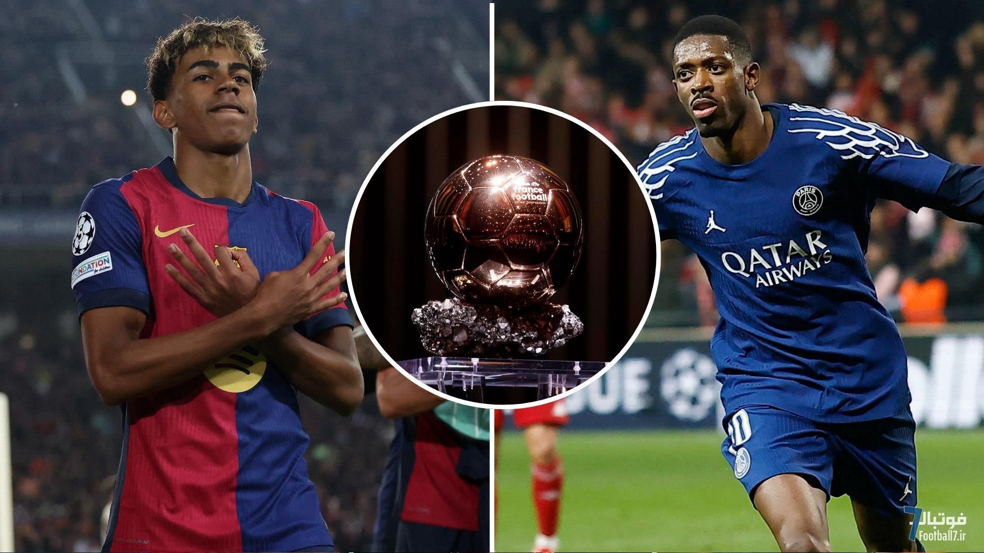 جدیدترین رتبه‌بندی توپ طلای 2025 | آیا دمبله توپ طلا را می‌برد؟