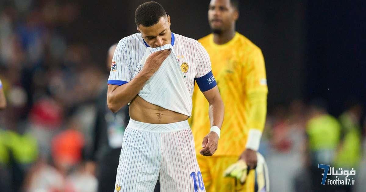 خشم امباپه از حذف در نیمه‌نهایی لیگ ملت‌های اروپا