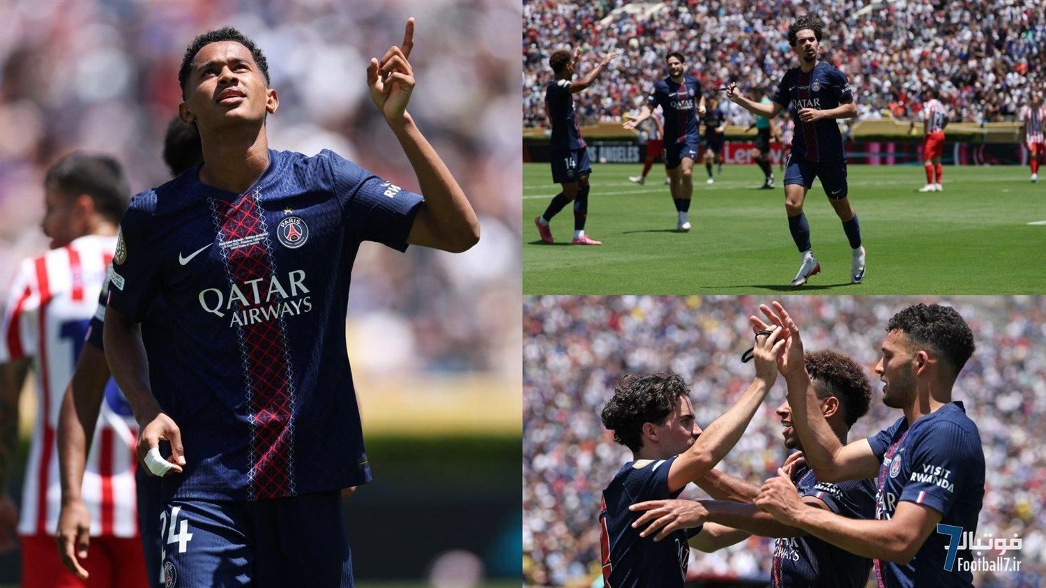 پاری سن ژرمن با درخشش فابیان رویز، ویتینیا و مایولو، اتلتیکو مادرید ۱۰ نفره را در هم کوبید؛ شروع طوفانی قهرمان اروپا در جام باشگاه‌های جهان