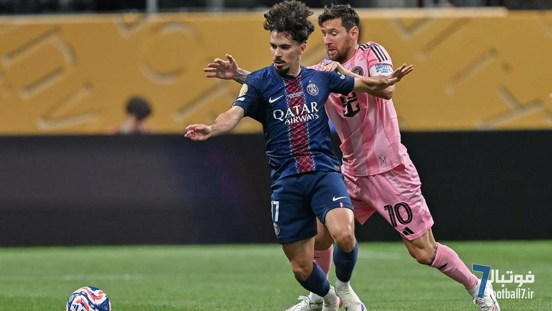 درگیری جنجالی لیونل مسی با ستاره پاری سن ژرمن؛ شب تلخ اینتر میامی در جام باشگاه‌های جهان