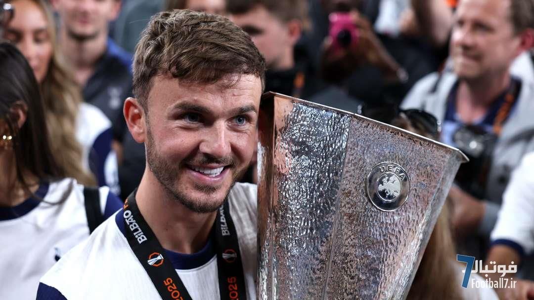 جیمز مدیسون، ستاره تاتنهام، با تتوی قهرمانی لیگ اروپا و تصاویر هری مگوایر و جیمی واردی خبرساز شد