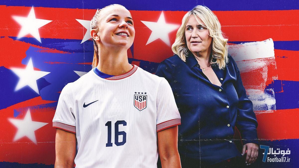 درخشش خیره‌کننده کلر هاتون؛ پدیده ۱۹ ساله فرمانروای خط میانی تیم ملی زنان آمریکا