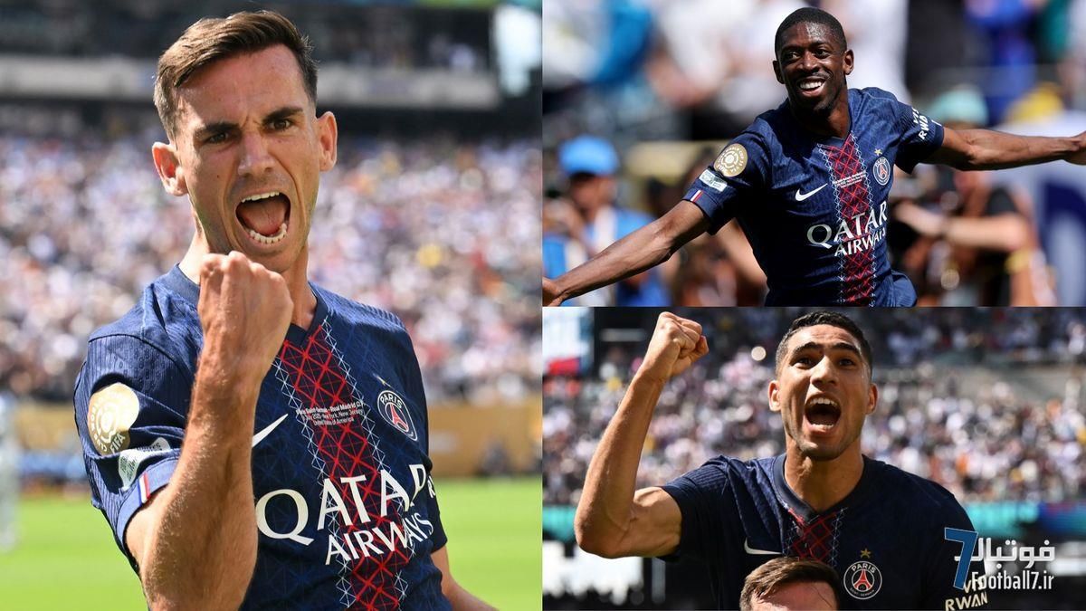 درخشش فابین روئیز و عثمان دمبله: نمرات بازیکنان پی‌اس‌جی در شب تحقیر رئال مادرید و صعود به فینال جام باشگاه‌های جهان