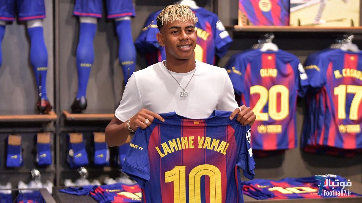 رسمی؛ لامین یامال وارث شماره ۱۰ لیونل مسی در بارسلونا شد و قرارداد نجومی امضا کرد