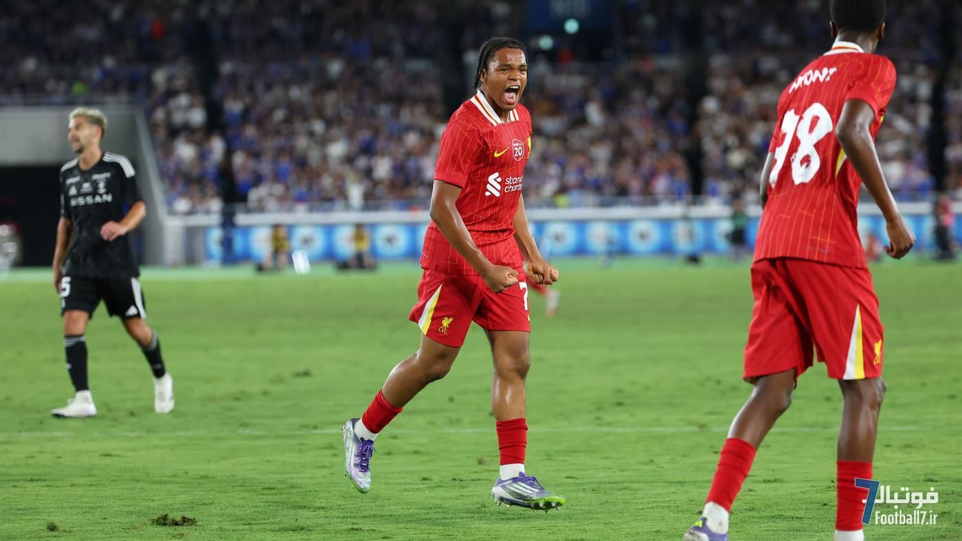 ریو نگوموآ، ستاره لیورپول در شب پیروزی مقابل یوکوهاما؛ درخشش ویرتز و فریمپونگ