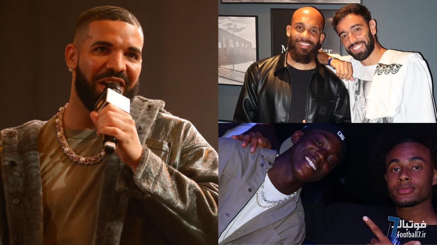 کنسرت «دریک» میزبان ستاره‌های منچستر: از برونو فرناندز تا ارلینگ هالند!