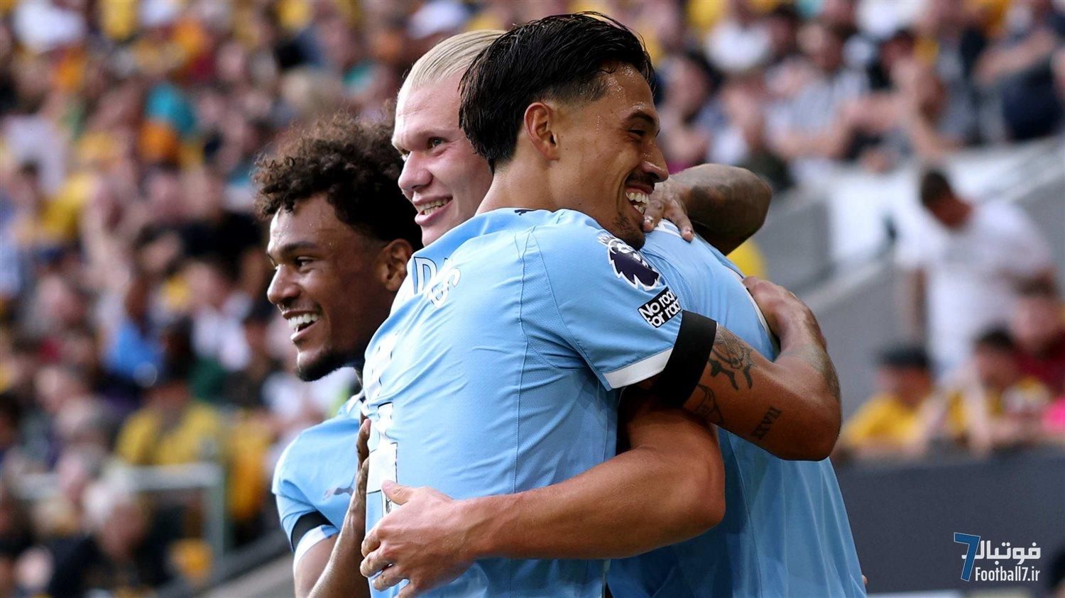 درخشش خیره‌کننده تیجانی رایندرس در شب پیروزی پرگل منچستر سیتی برابر ولورهمپتون؛ هالند دبل کرد