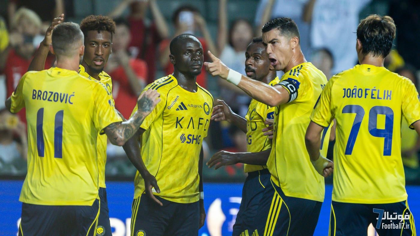 النصر با درخشش ژائو فلیکس و پاس گل رونالدو به فینال سوپرجام عربستان صعود کرد؛ اخراج سادیو مانه در نیمه اول