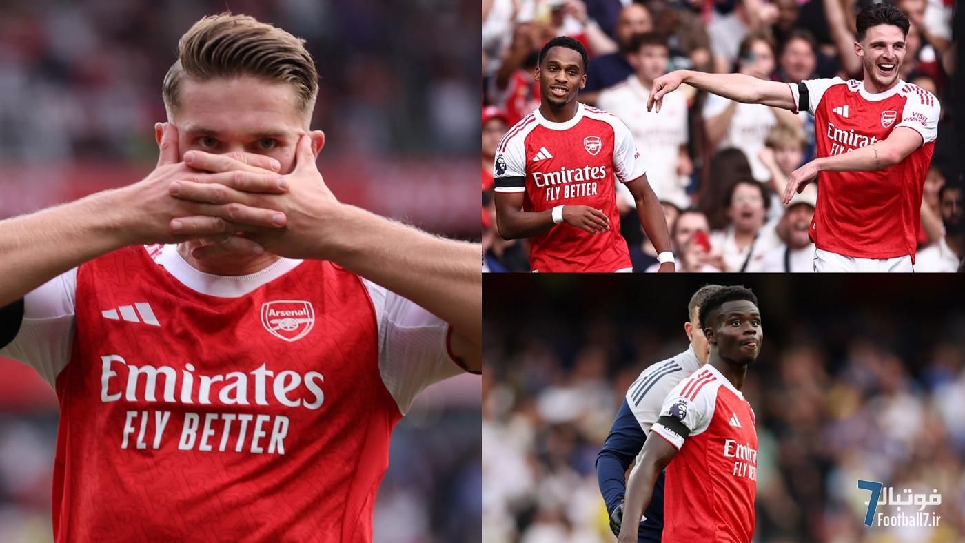 نمرات بازیکنان آرسنال مقابل لیدز؛ گیوکرش بالاخره طلسم را شکست!
