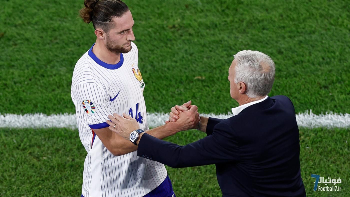 حمایت دیدیه دشان از آدرین رابیو پس از اخراج جنجالی از مارسی