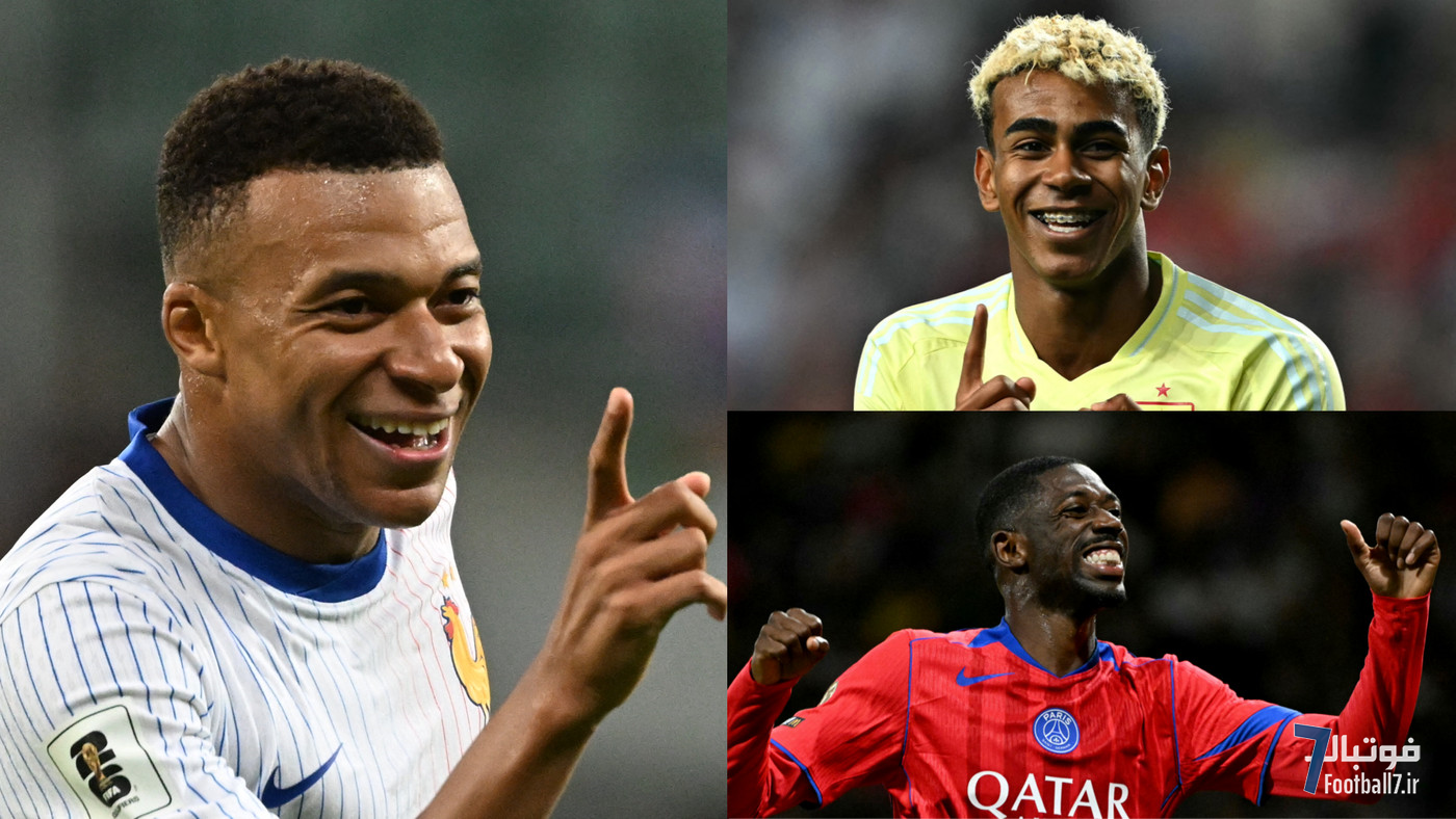 حمایت قاطع کیلیان امباپه از عثمان دمبله برای توپ طلا ۲۰۲۵؛ کنایه مهاجم رئال مادرید به لامین یامال