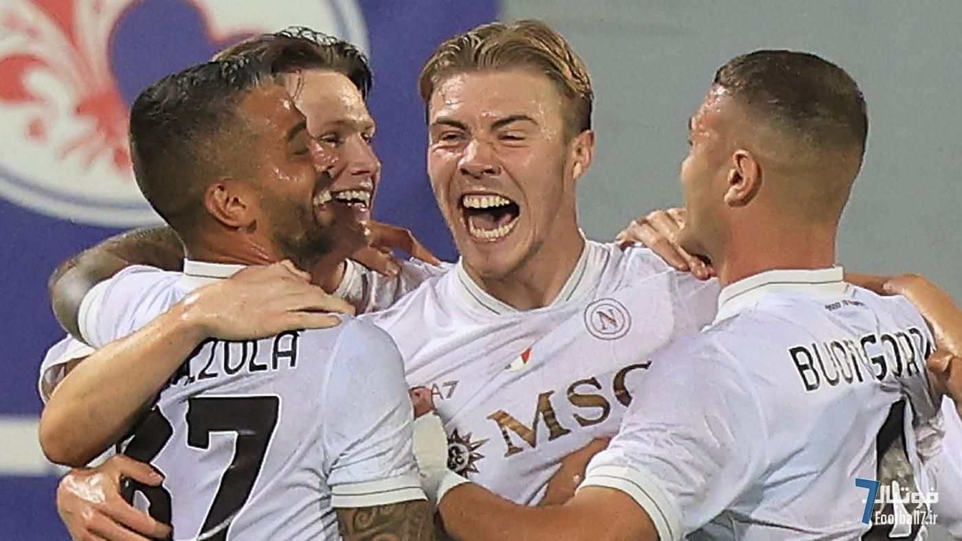 گلزنی راسموس هویلوند در اولین بازی برای ناپولی؛ شوک و حسرت هواداران منچستر یونایتد