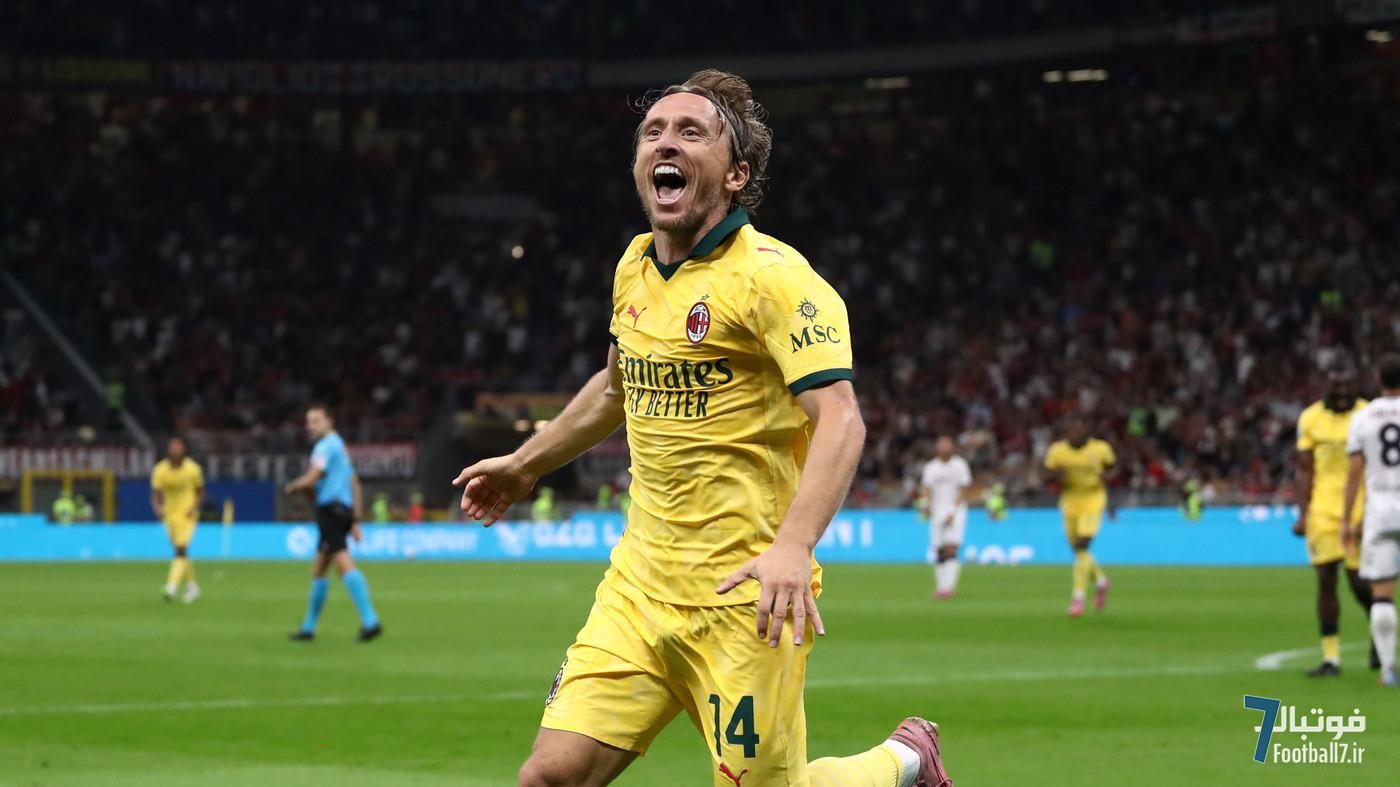 لوکا مودریچ ۴۰ ساله: رکوردشکنی تاریخی در سری آ با گل برای آث میلان