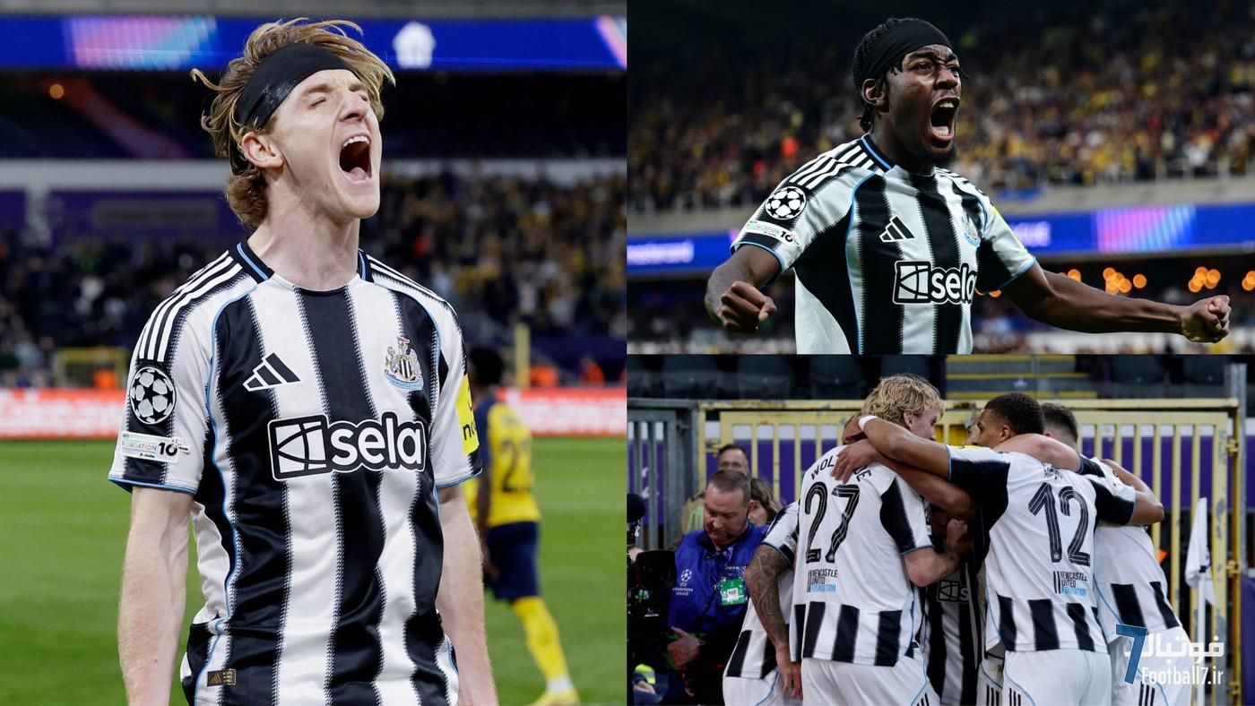 یونیون سن ژیلواز در هم کوبیده شد؛ طوفان نیوکاسل در بلژیک با درخشش آنتونی گوردون و پیروزی پرگل ۴-۰