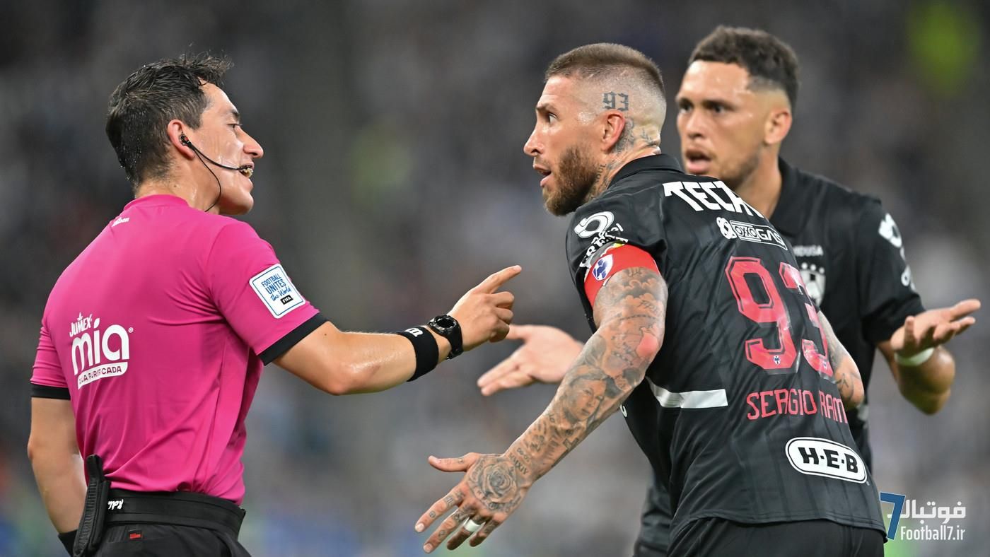 جریمه سنگین سرخیو راموس در مونتری؛ انتقاد تند از داوری در لیگ مکزیک