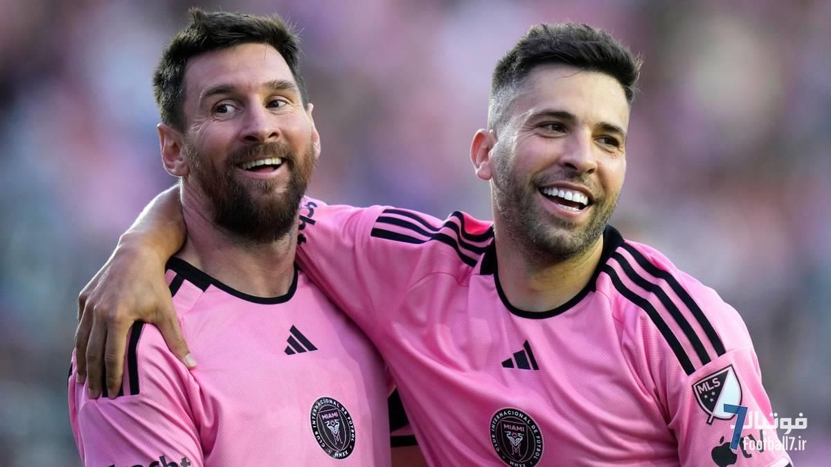 واکنش احساسی لیونل مسی به خداحافظی جوردی آلبا در اینتر میامی: «دیگر چه کسی پاس‌های من را می‌دهد؟»