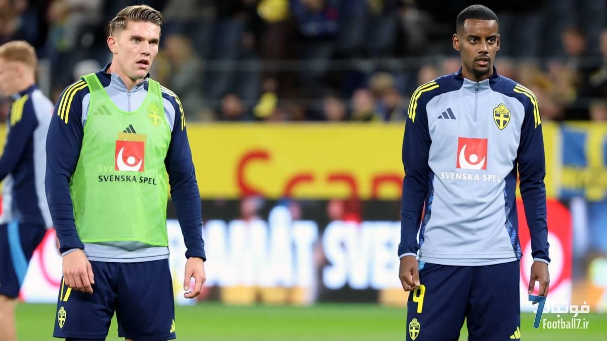 زوج ۱۸۵ میلیون پوندی سوئد در اوج ناامیدی؛ الکساندر ایزاک و ویکتور گیوکِرِس، کابوس شکست مقابل سوئیس