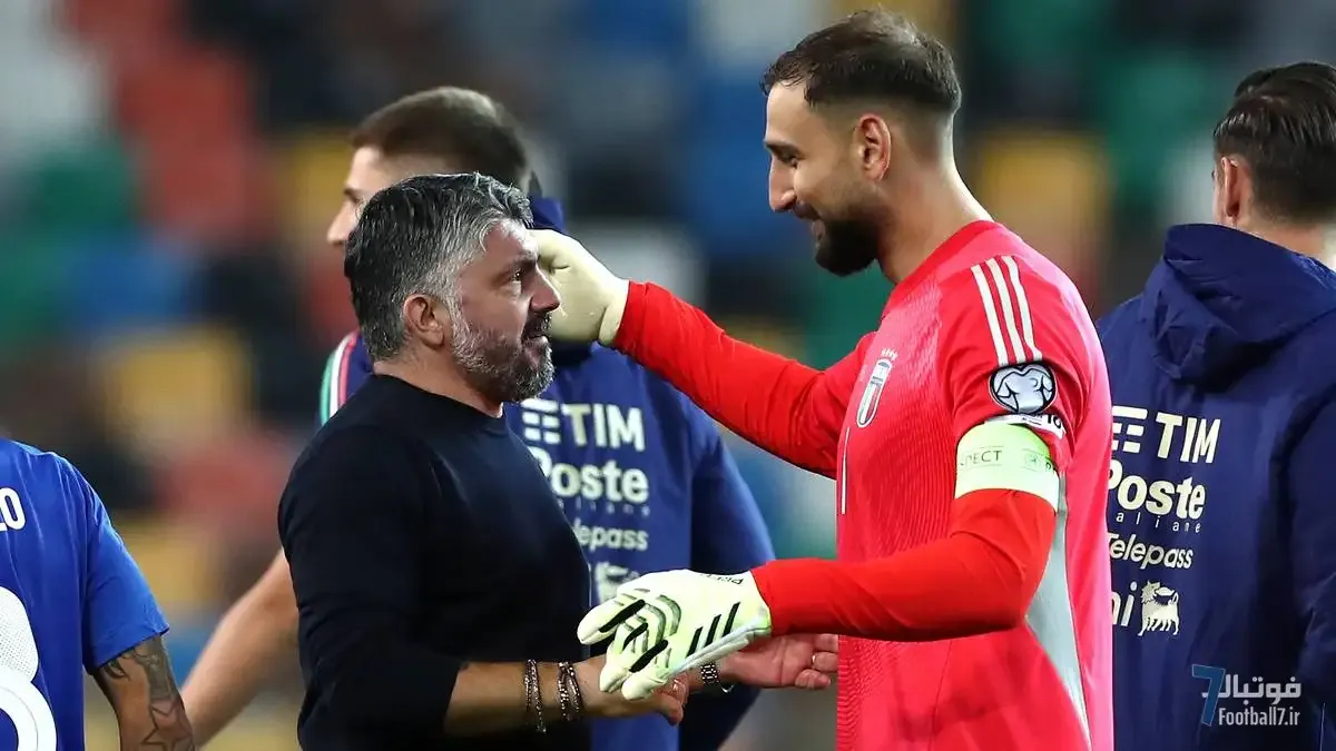 تمجید ویژه جنارو گتوزو از جانلوئیجی دوناروما پس از صعود ایتالیا به پلی‌آف جام جهانی ۲۰۲۶