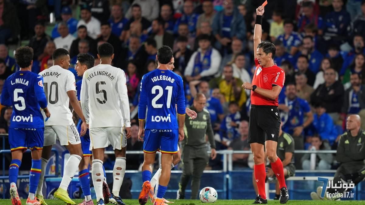 پیروزی جنجالی رئال مادرید مقابل ختافه: غوغا بر سر تصمیمات VAR و اخراج آلان نیوم