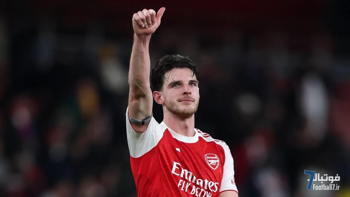 گل احساسی دکلان رایس؛ تقدیم به عمه فقید در شب درخشش آرسنال برابر برنلی