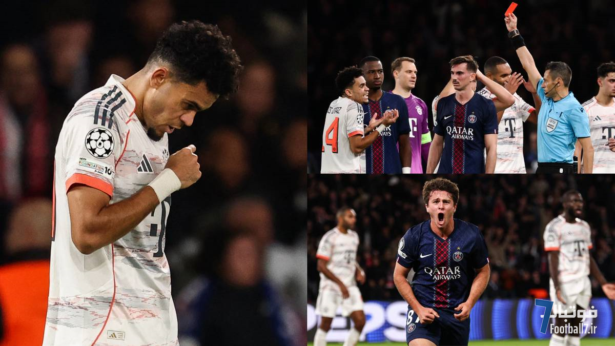 شوک در پاریس؛ بایرن مونیخ ۱۰ نفره پاری سن ژرمن را مات کرد، دیاز از قهرمان به مغضوب!