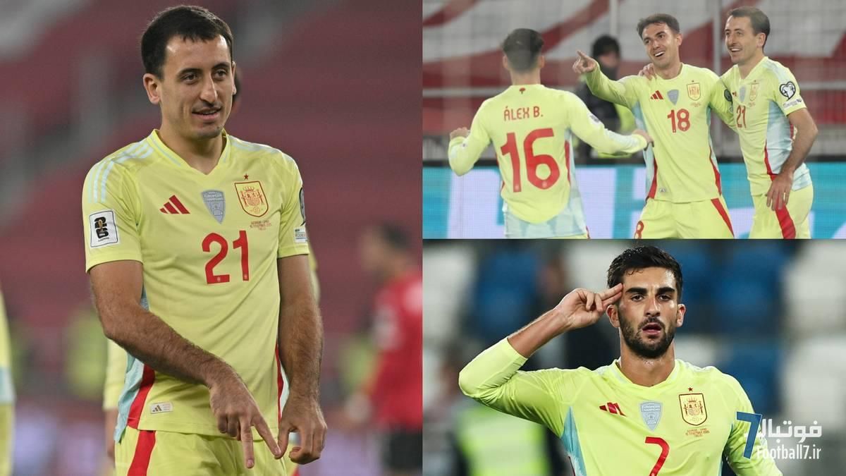 اسپانیا 4-0 گرجستان؛ اویارسابال درخشید، صعود به جام جهانی در یک قدمی لاروخا
