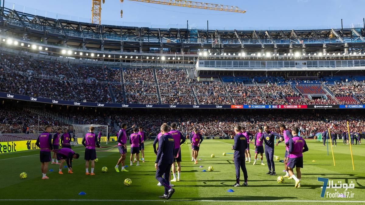 بازگشت بارسلونا به نوکمپ پس از ۹۰۹ روز؛ سورپرایز مخفی لاپورتا و هانسی فلیک در دیدار با اتلتیک بیلبائو