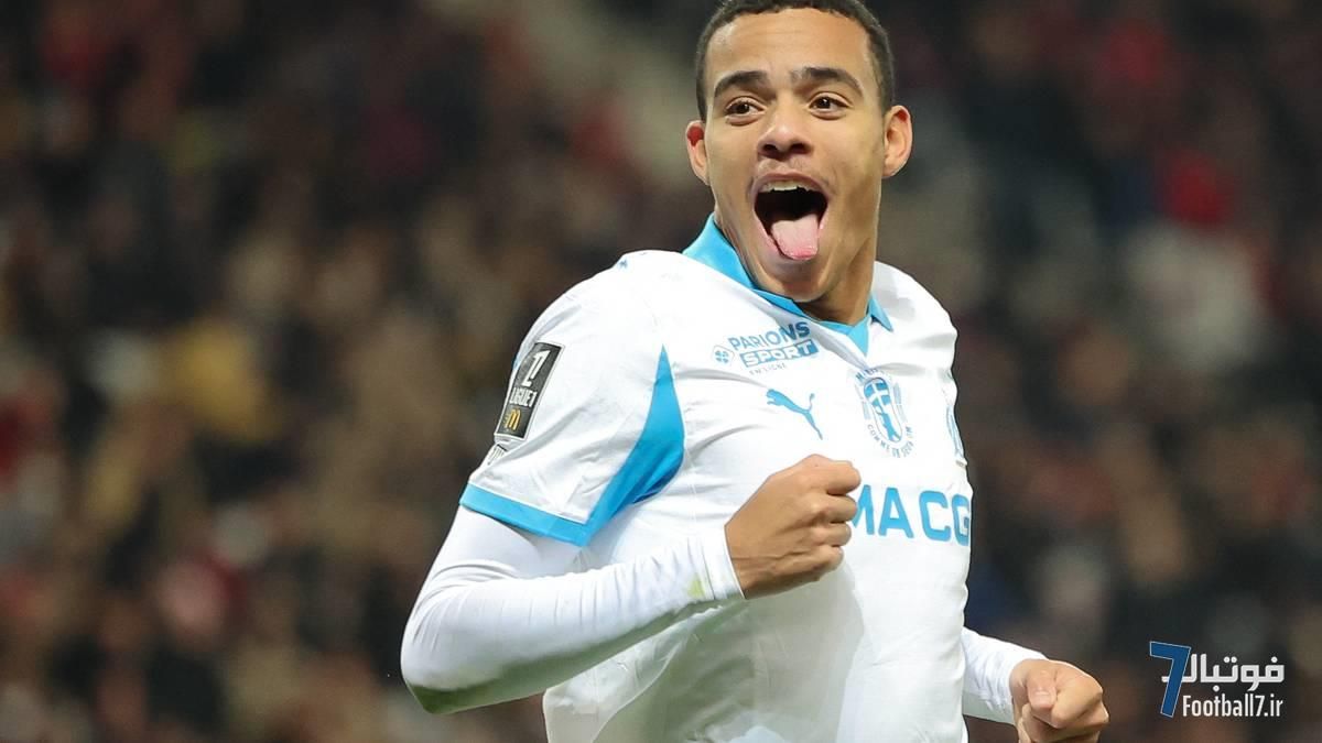 میسون گرین‌وود در لیگ 1 غوغا کرد؛ بریس جنجالی و درگیری در پیروزی مارسی برابر نیس