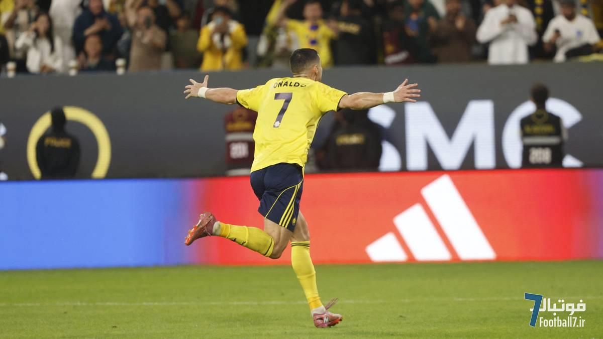 گل قیچی برگردان خیره‌کننده کریستیانو رونالدو؛ رکورد النصر ۹ از ۹ باقی ماند