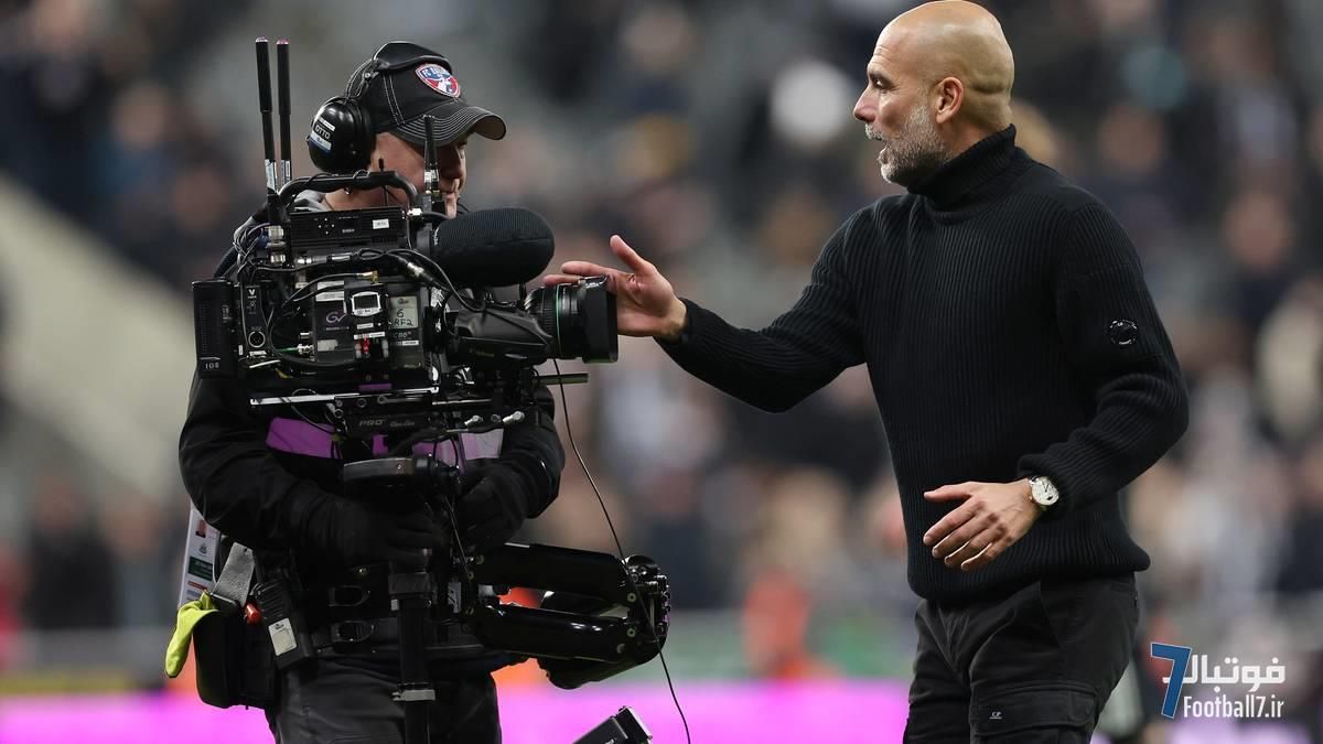 شرمسارم و عذرخواهی می‌کنم؛ گواردیولا پس از درگیری عجیب با فیلمبردار در بازی نیوکاسل، واکنش نشان داد