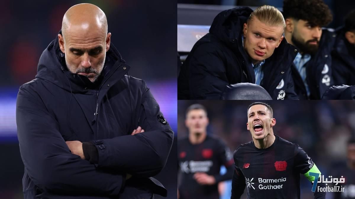 شوک بزرگ در لیگ قهرمانان | تنبیه گواردیولا و سیتی به خاطر نیمکت‌نشین کردن هالند مقابل بایرلورکوزن