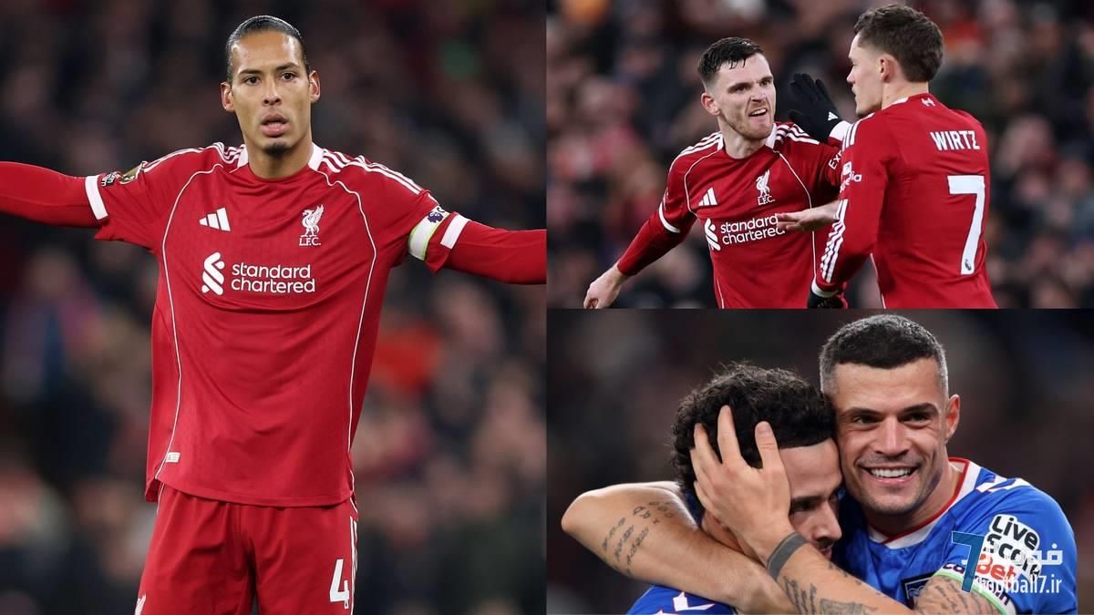 نجات لیورپول توسط فلوریان ویرتز؛ فاجعه ویرژیل فن دایک ادامه دارد (نمرات بازیکنان)