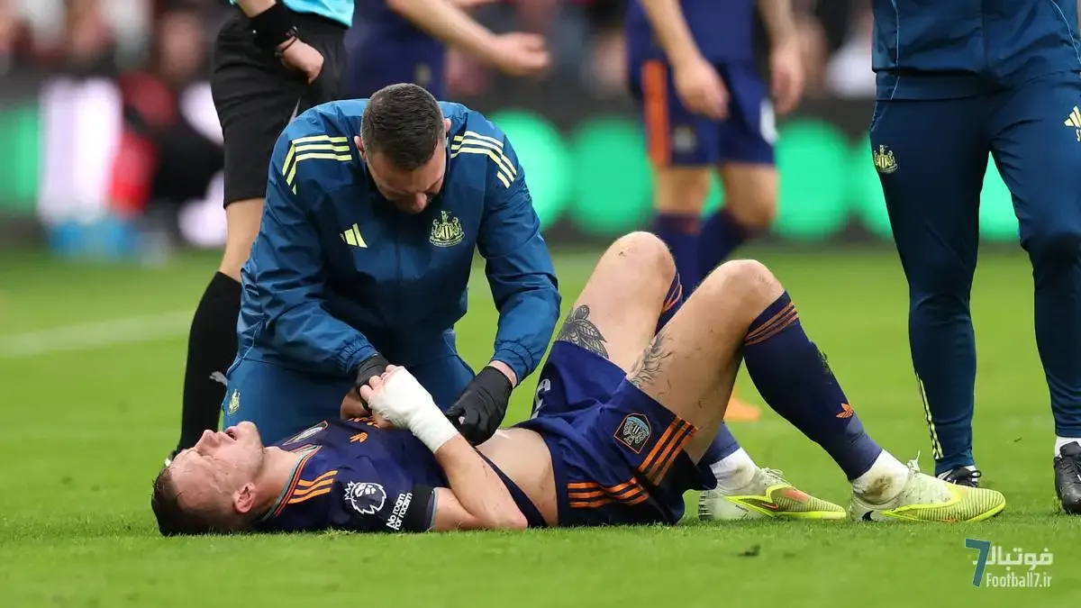 مصدومیت شدید دن برن: مدافع نیوکاسل ریه آسیب‌دیده و دنده شکسته دارد