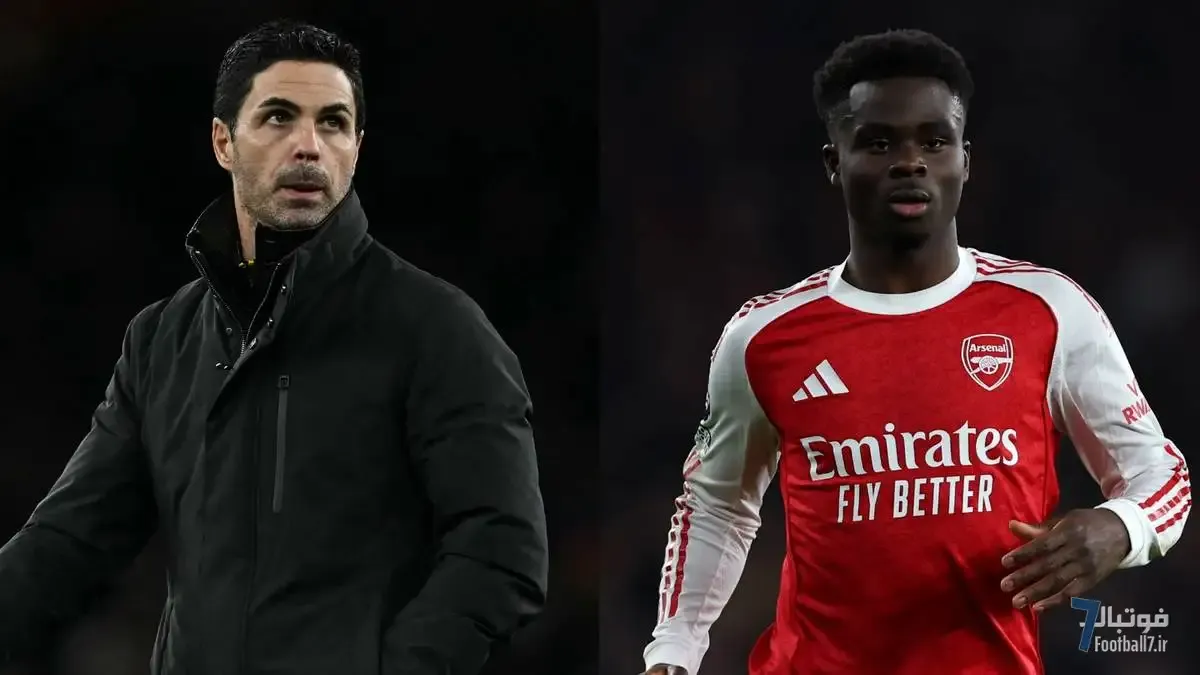 پست جدید بوکایو ساکا در آرسنال؛ میکل آرتتا به استفاده دائمی از او در قلب زمین اشاره کرد